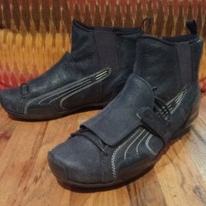 Men's Euro PUMA Moto Leather Fashion Sneaker Sz 10